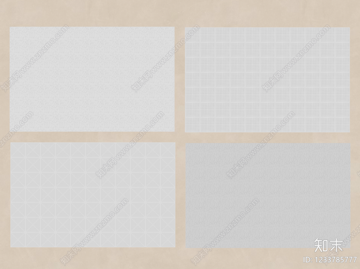 极简吊顶SU模型下载【ID:1233785777】