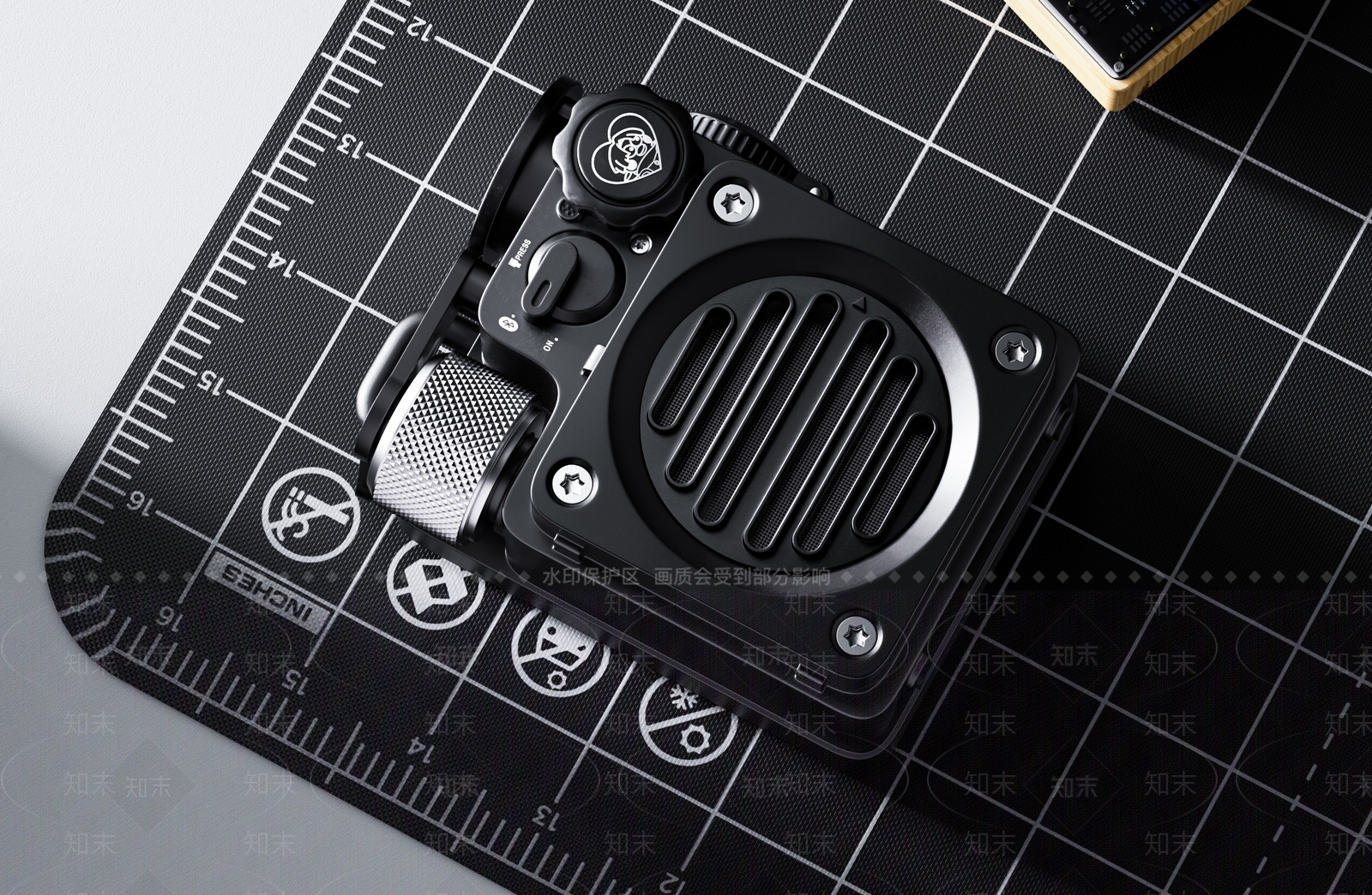 工业风舞台音响3D模型渲染效果图