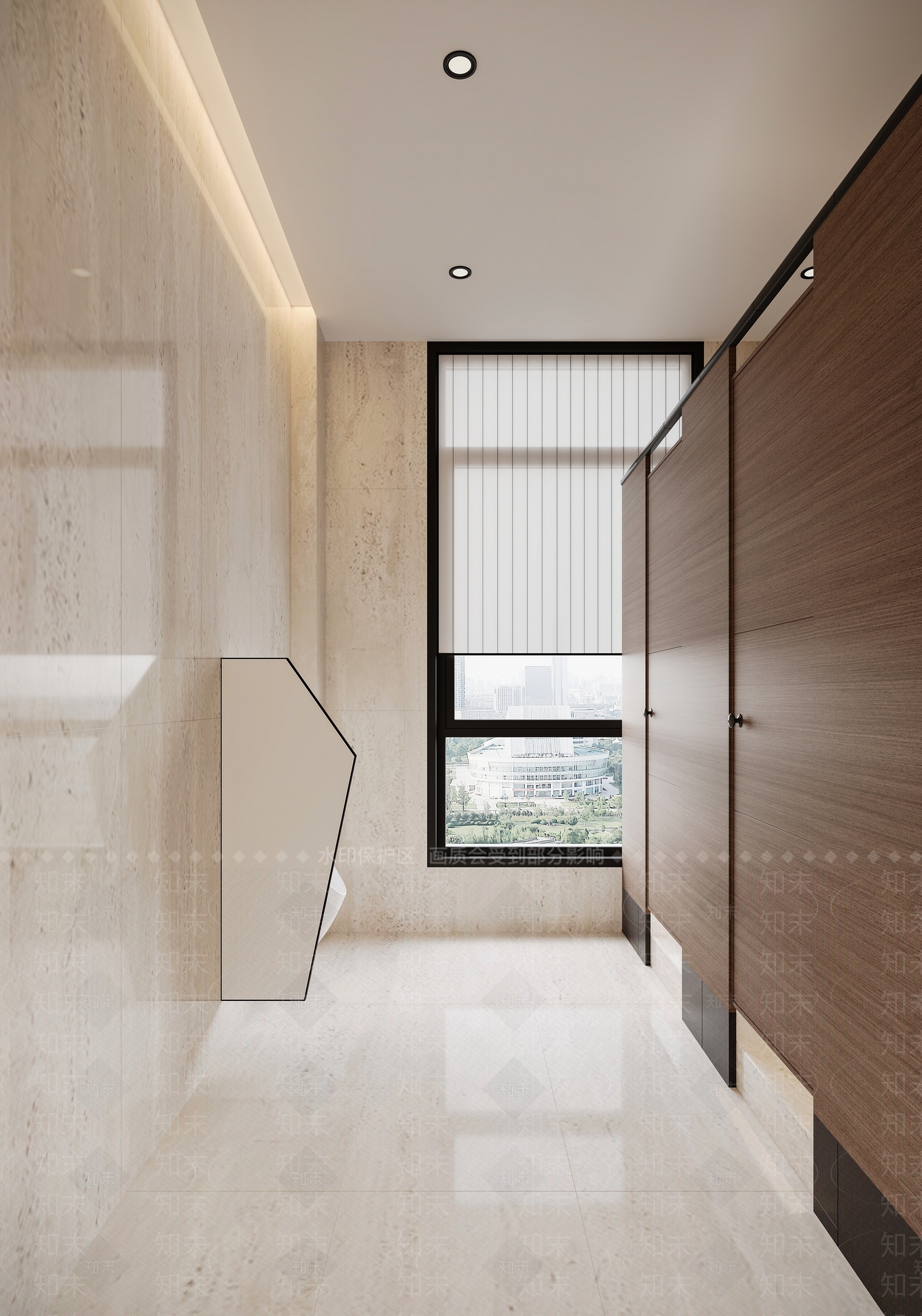 现代简约公共卫生间3D模型下载【ID:1233788607】