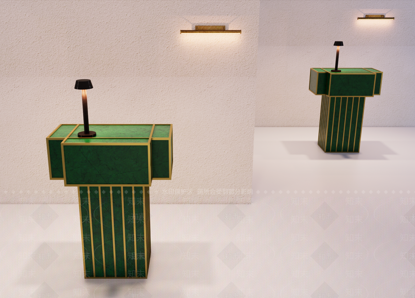 轻奢前台3D模型下载【ID:1233789144】