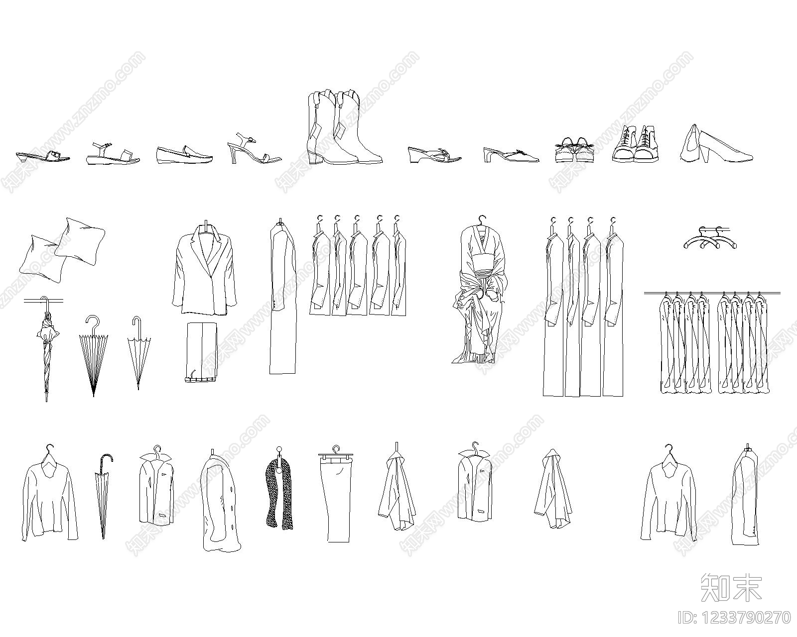 服装鞋帽CAD图纸