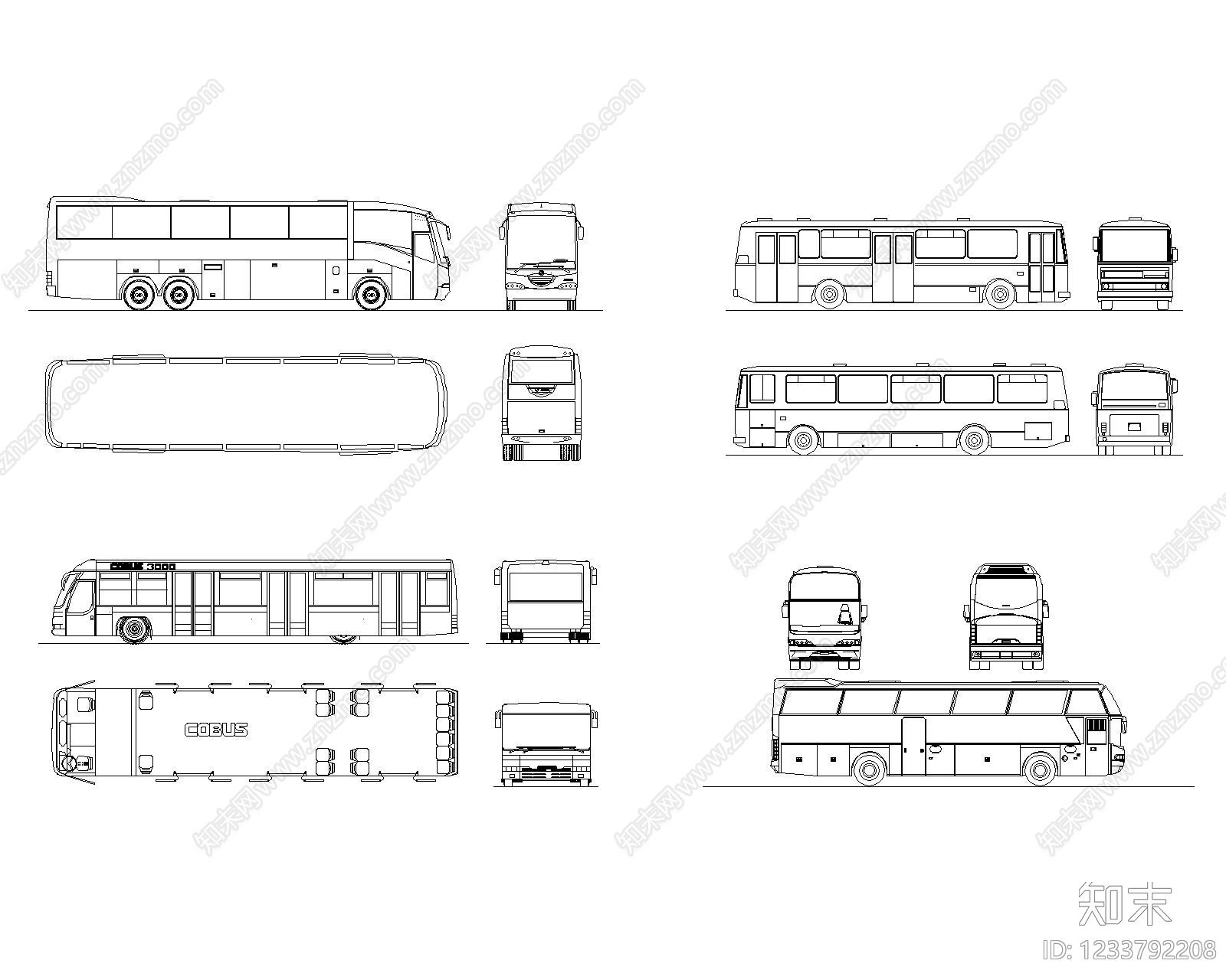 交通工具图库CAD图纸