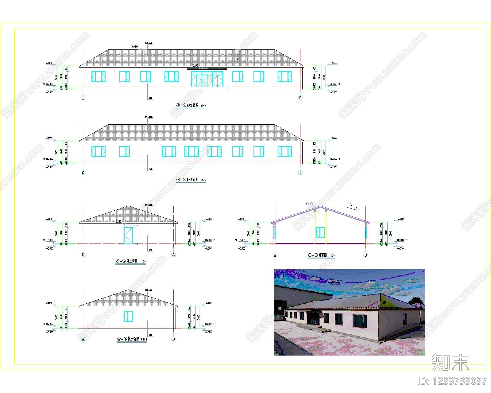 办公楼建筑CAD图纸