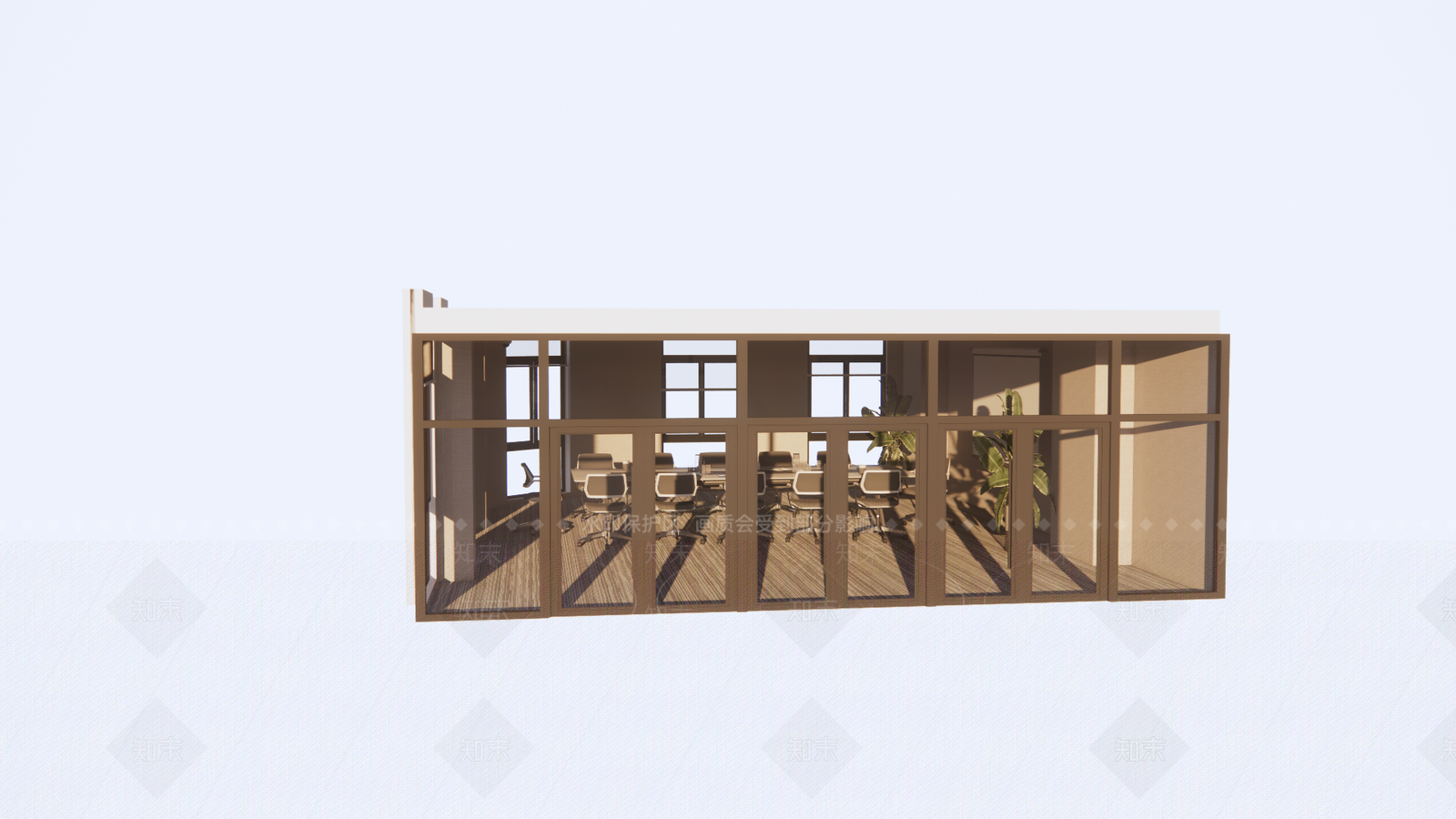 现代简约会议室SU模型下载【ID:1233794883】