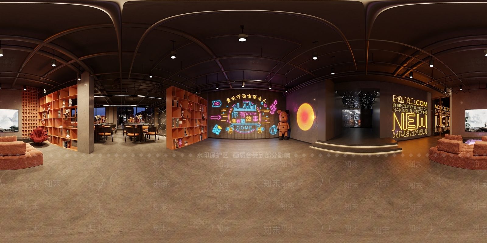 工业风酒馆3D模型下载【ID:1233798328】