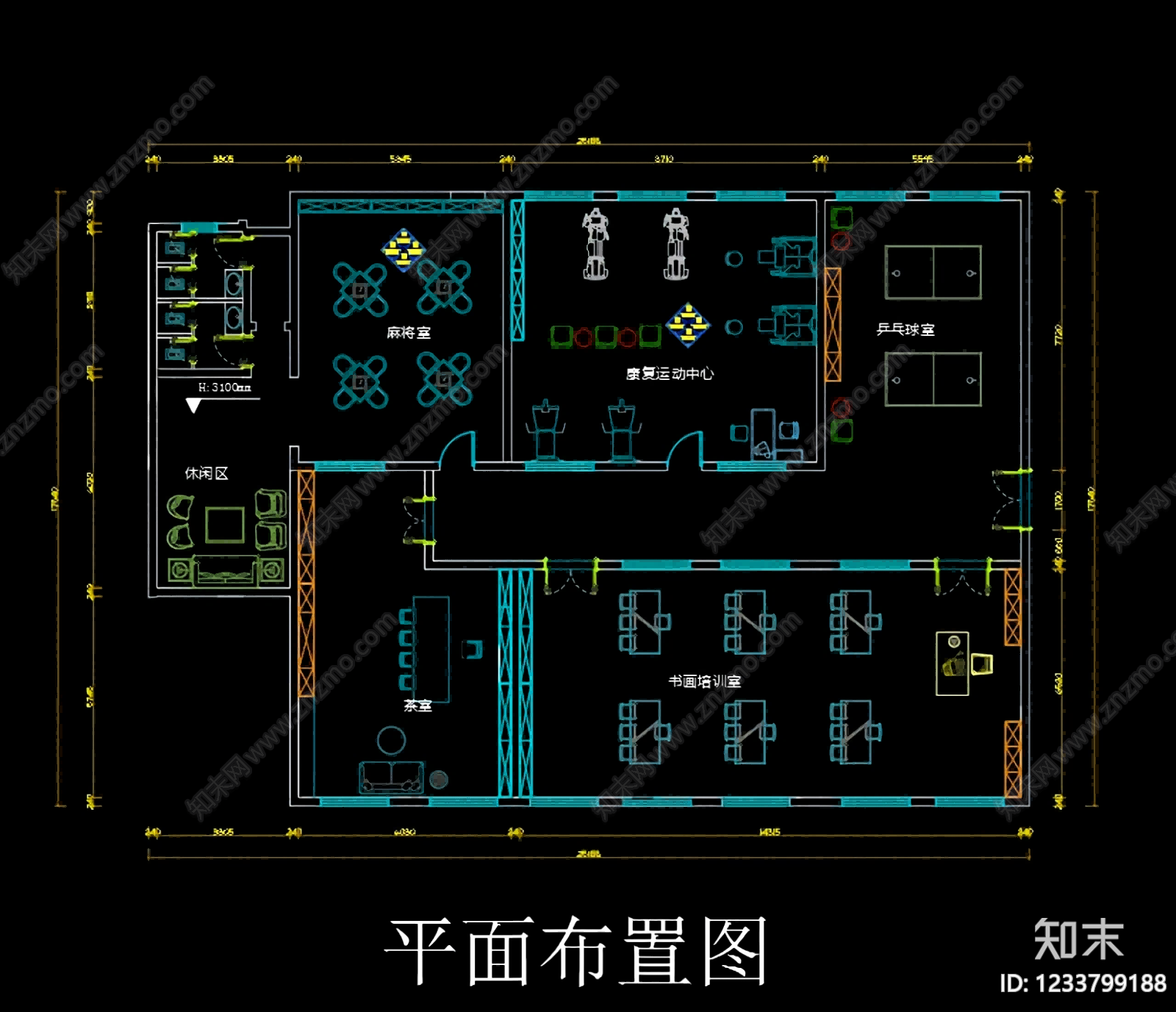 活动中心CAD图纸