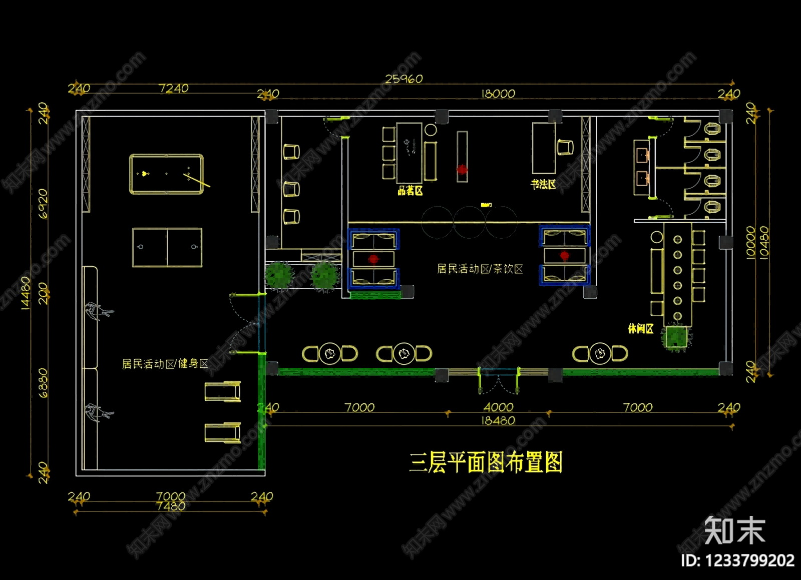 活动中心CAD图纸