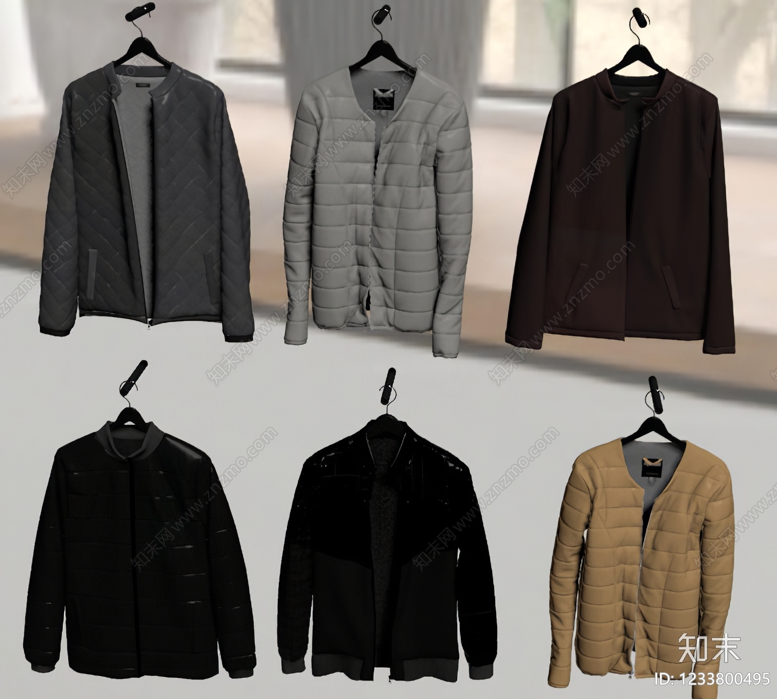 极简衣服SU模型下载【ID:1233800495】