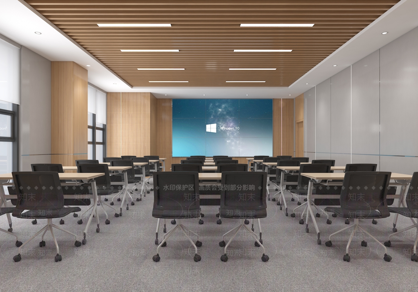 现代简约会议室3D模型下载【ID:1233802446】