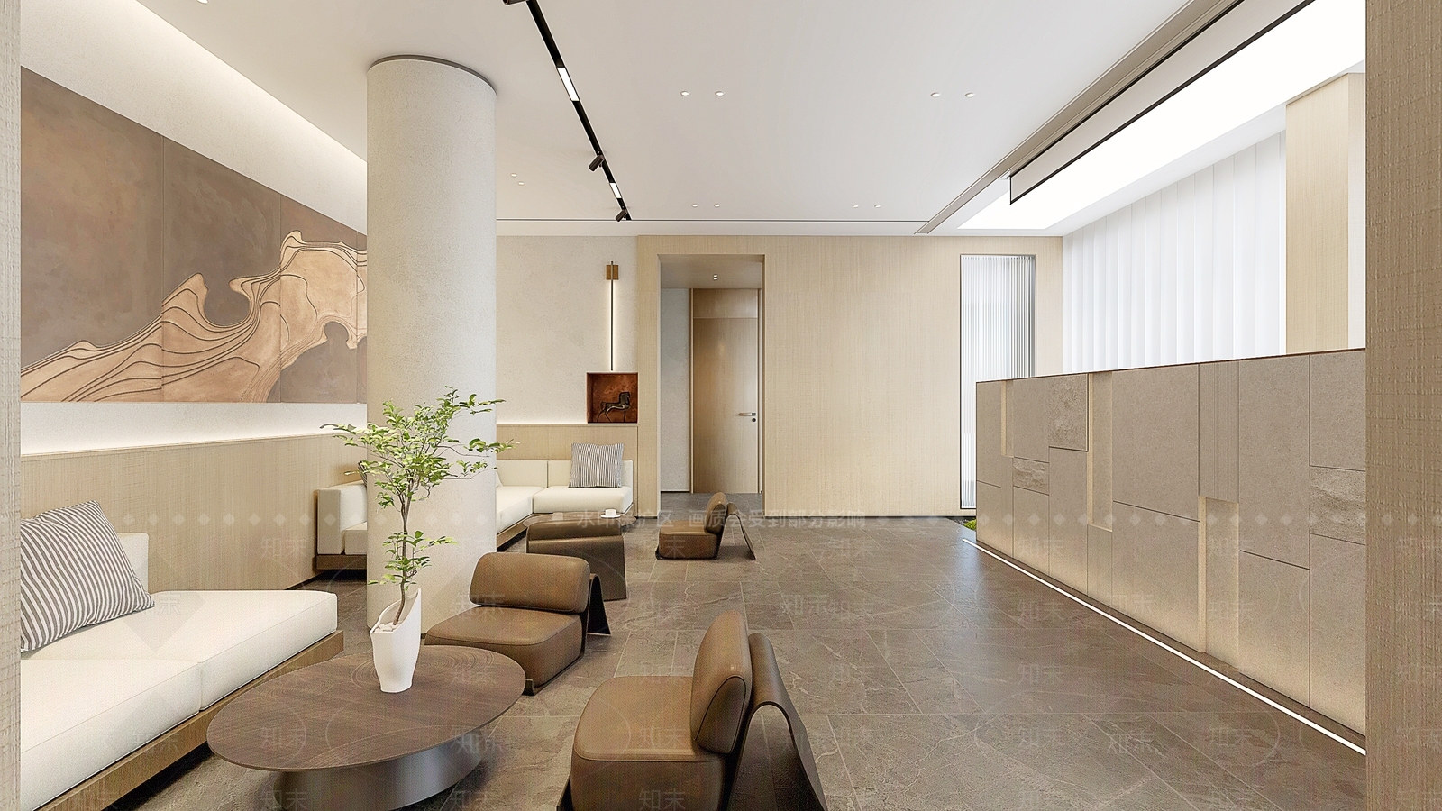 新中式接待室SU模型下载【ID:1233802568】