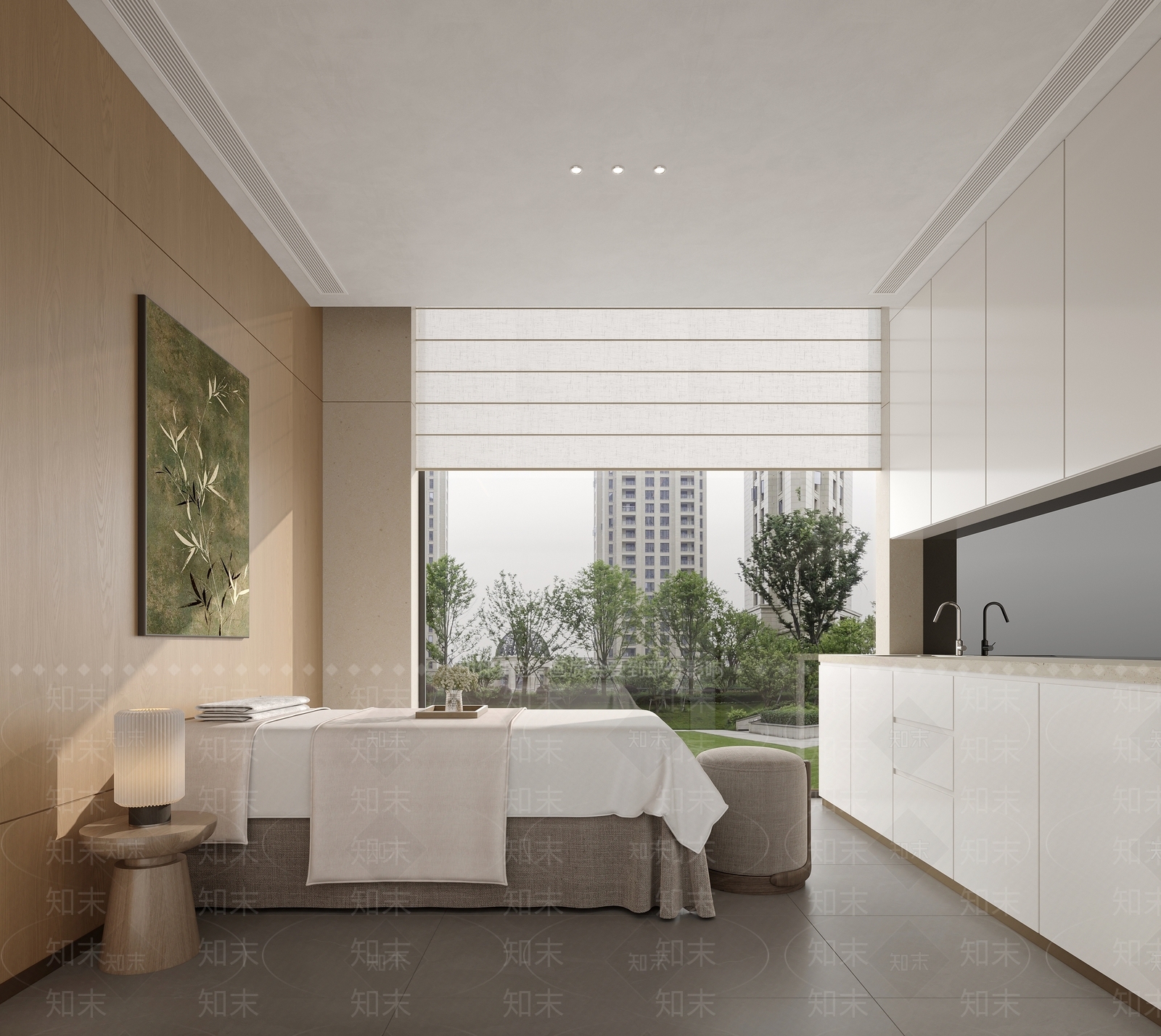 原木风美容院3D模型下载【ID:1233802525】