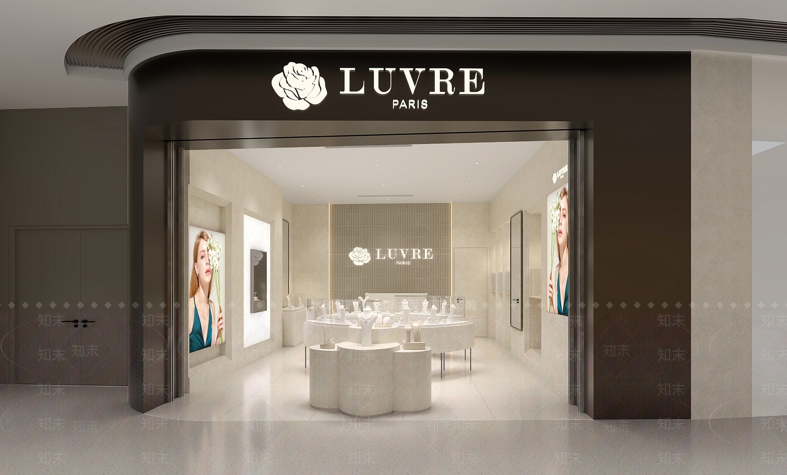 现代简约珠宝店SU模型下载【ID:1233808387】