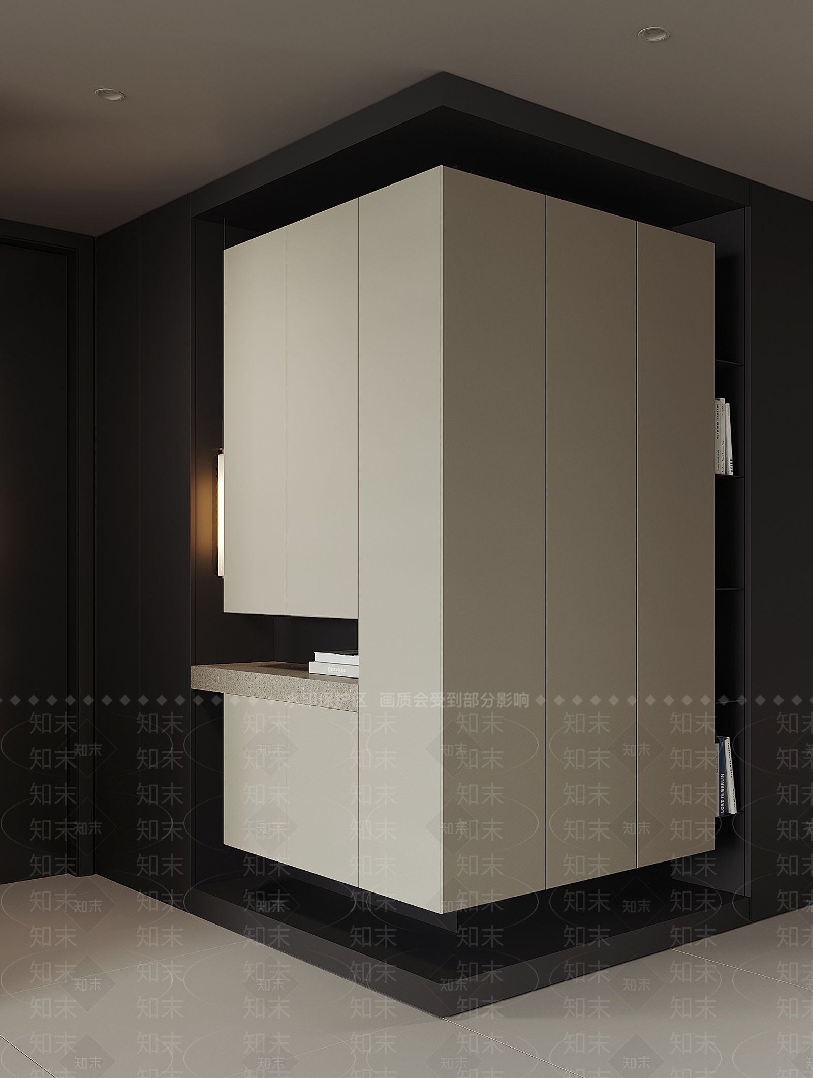 意式极简鞋柜3D模型下载【ID:1233809668】