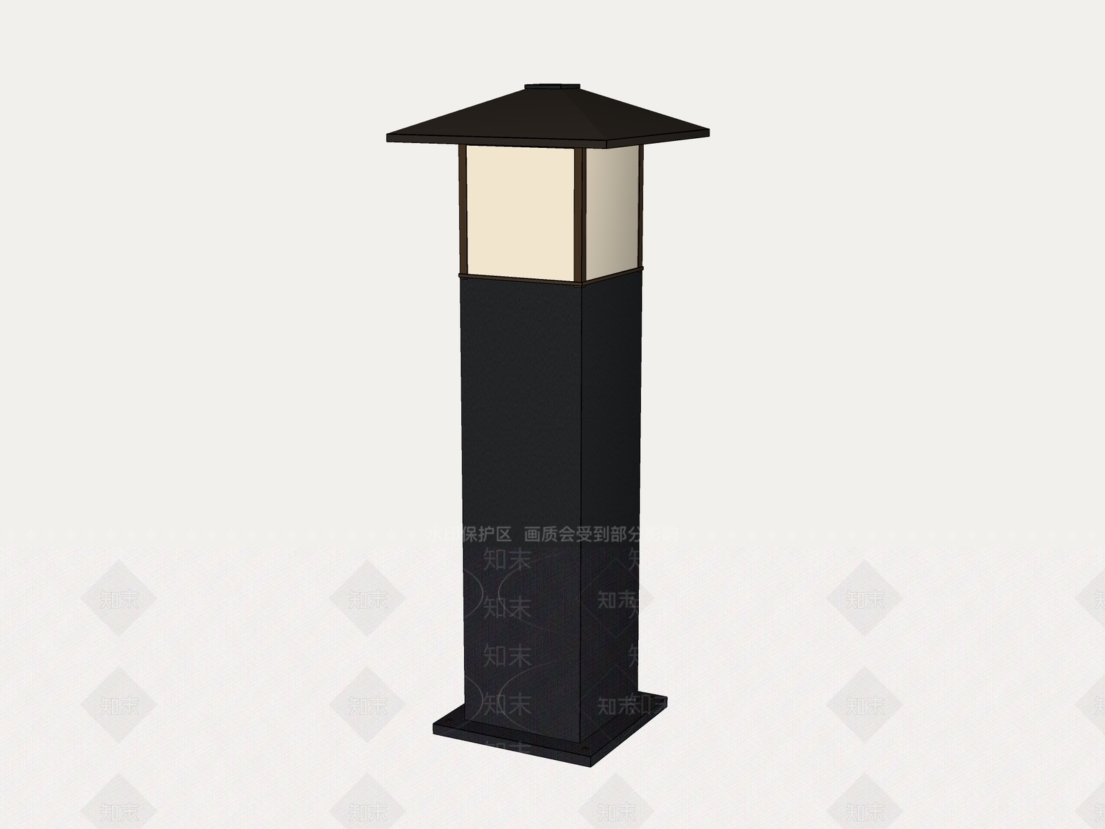 新中式景观灯SU模型下载【ID:1233814584】