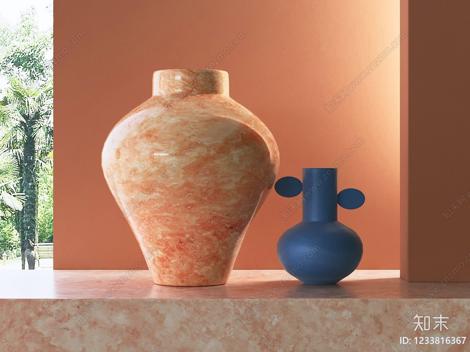 现代花瓶3D模型下载【ID:1233816367】