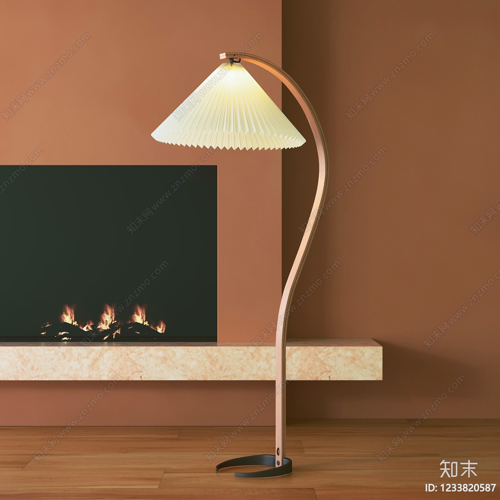 北欧落地灯3D模型下载【ID:1233820587】