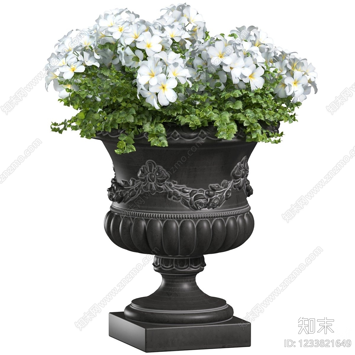欧式盆景3D模型下载【ID:1233821649】