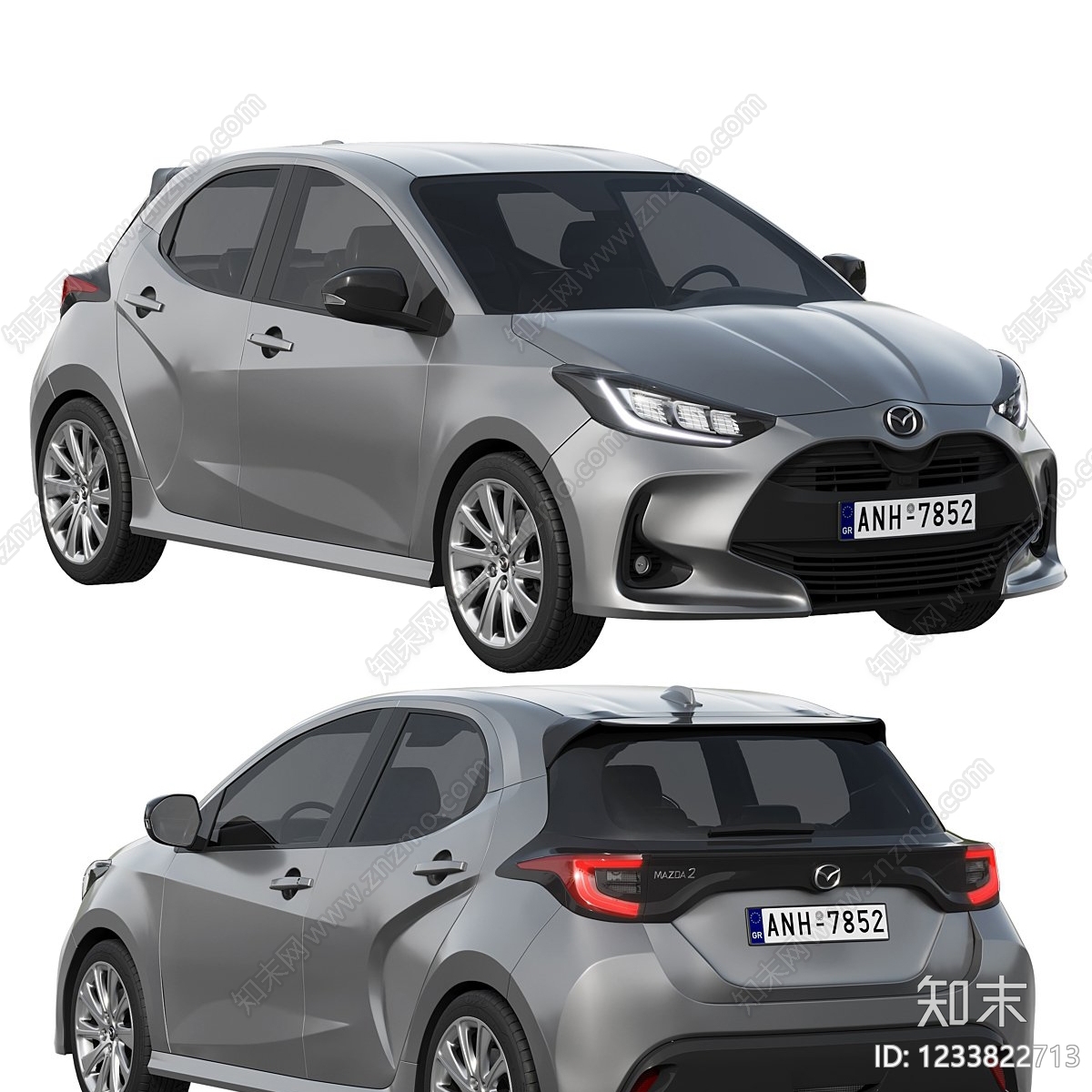 汽车3D模型渲染效果图