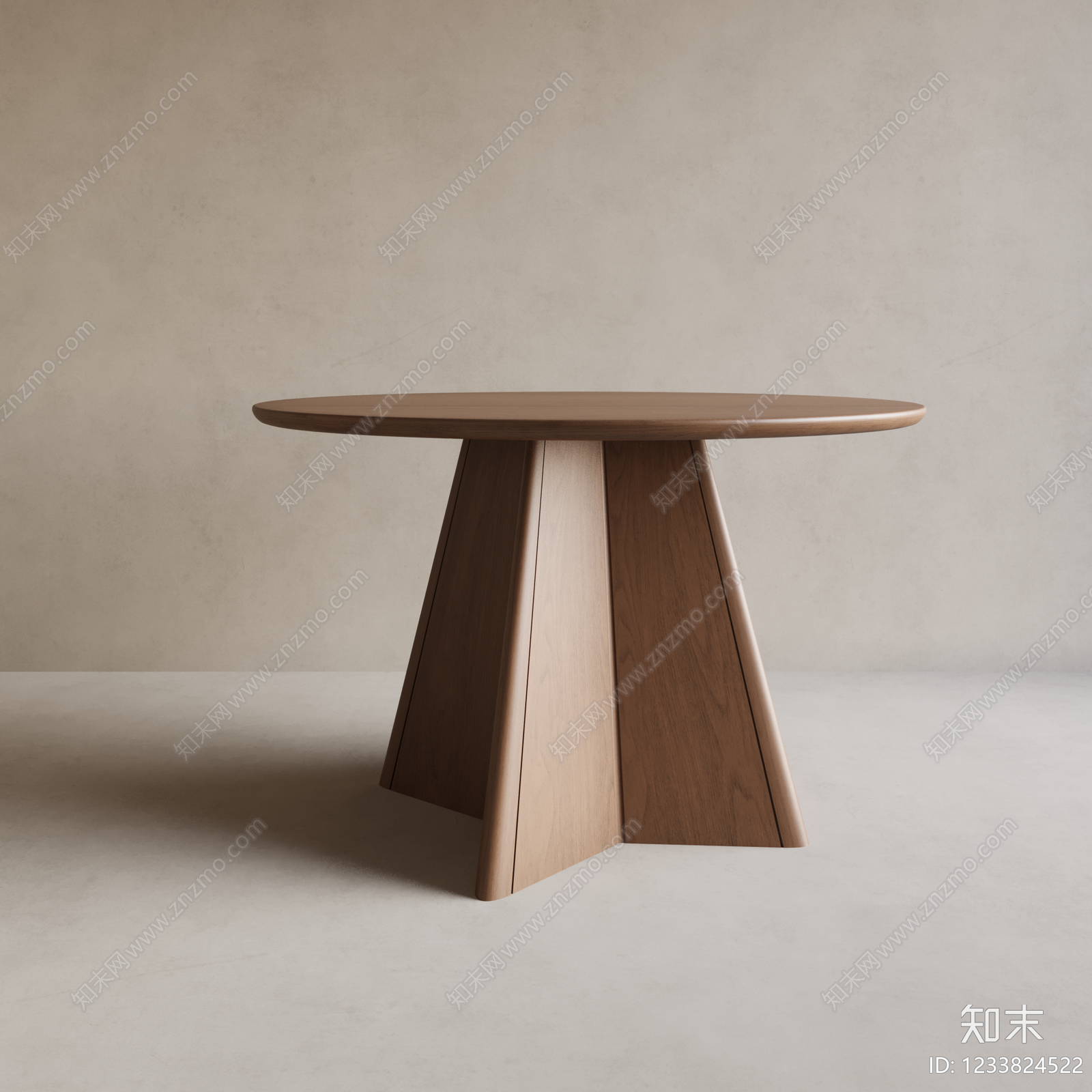 极简餐桌3D模型下载【ID:1233824522】