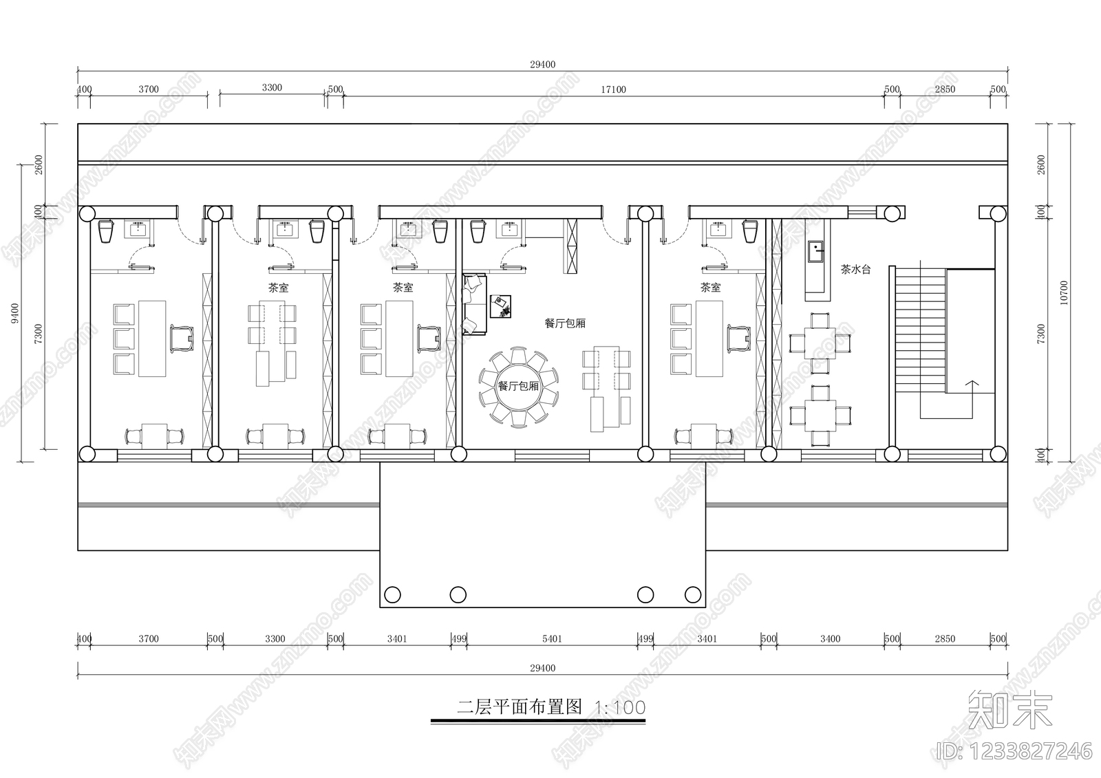 茶馆cad施工图下载【ID:1233827246】