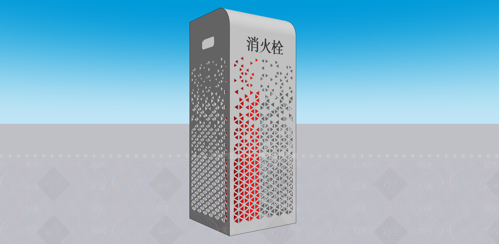 现代简约消防栓SU模型下载【ID:1233827926】