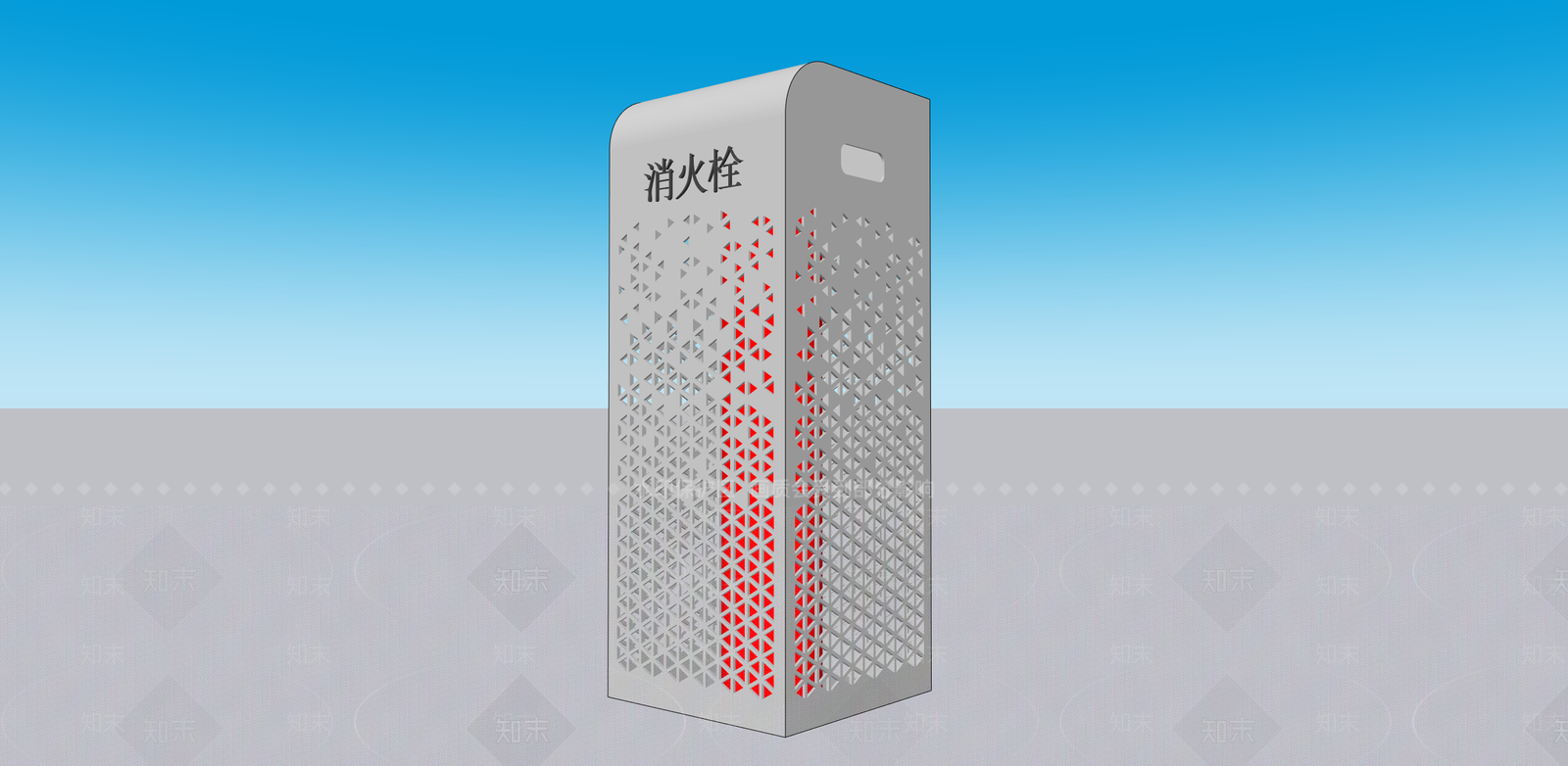 现代简约消防栓SU模型下载【ID:1233827926】