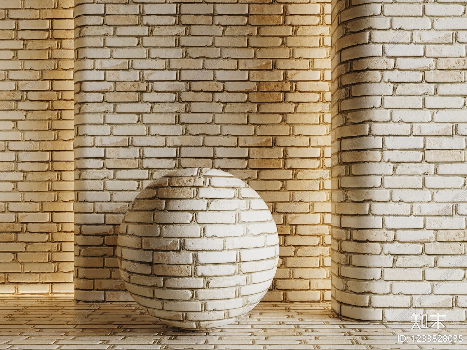极简砖3D模型下载【ID:1233828035】
