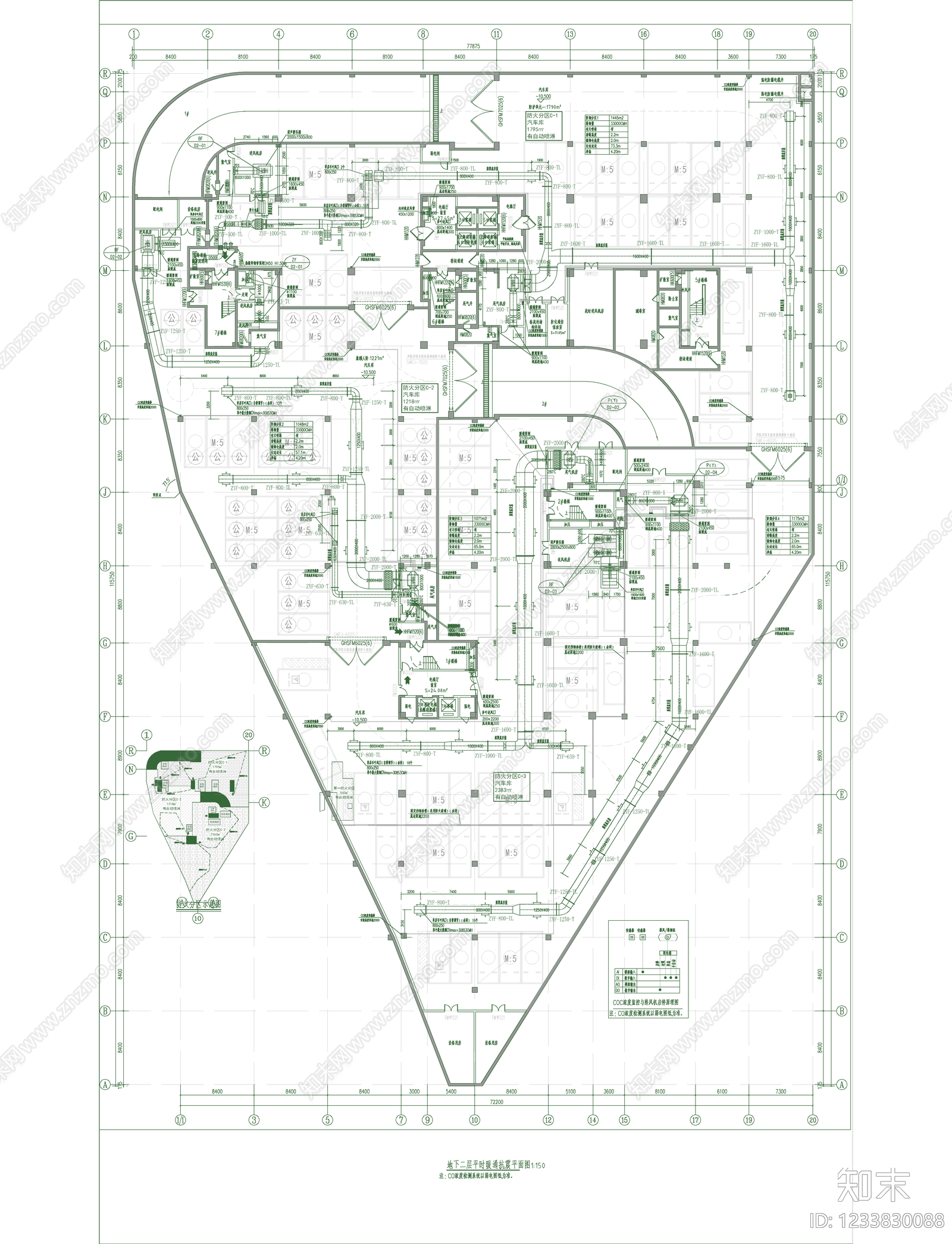 通风系统cad施工图下载【ID:1233830088】