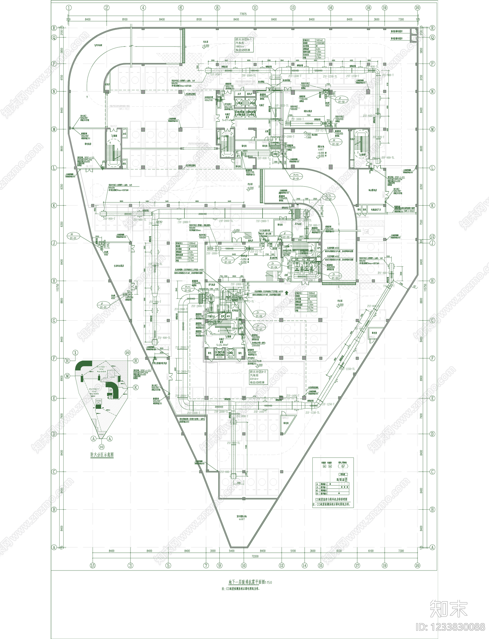 通风系统cad施工图下载【ID:1233830088】