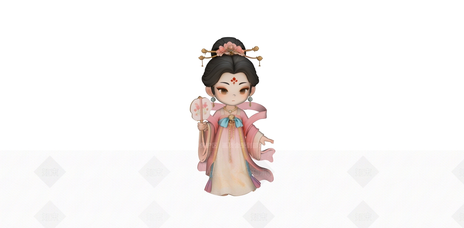 中式虚拟人物SU模型下载【ID:1233838071】