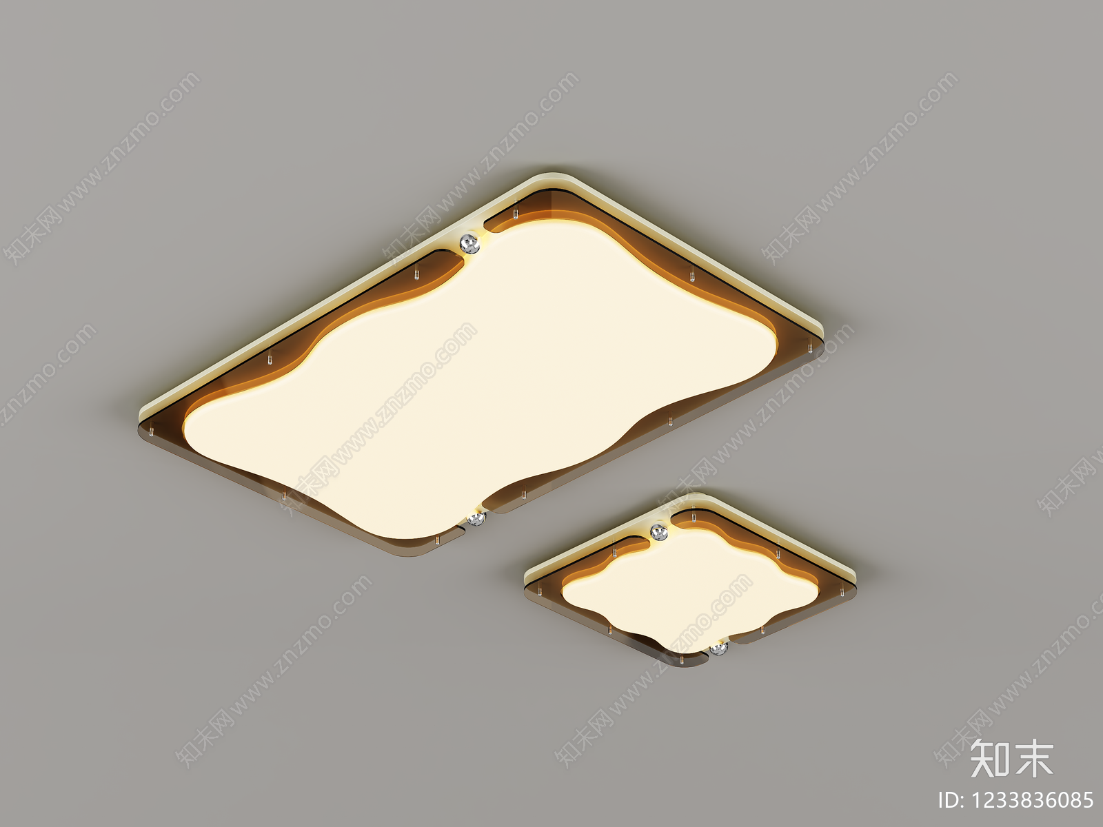 现代简约儿童房吸顶灯3D模型下载【ID:1233836085】