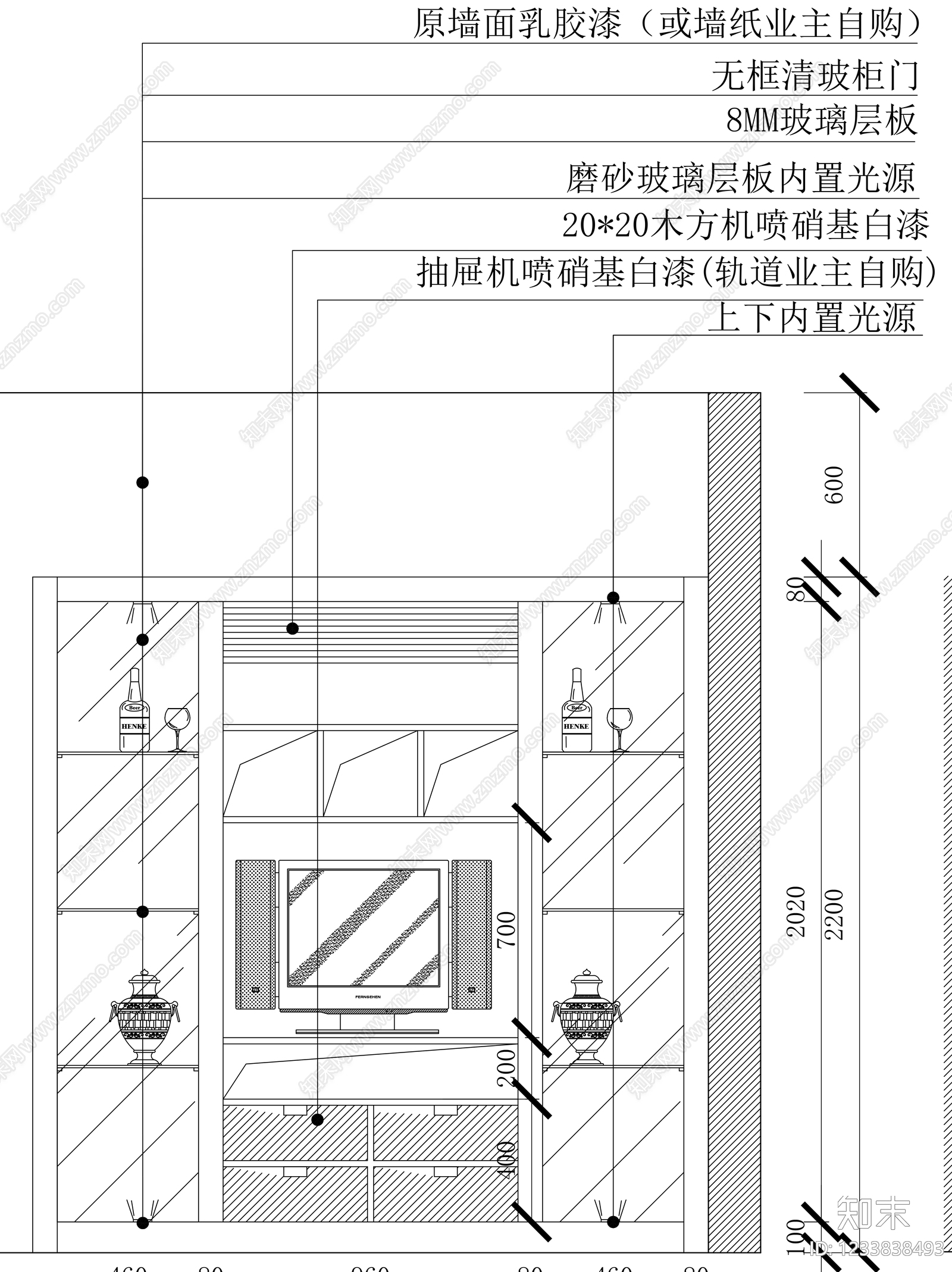 柜子cad施工图下载【ID:1233838493】