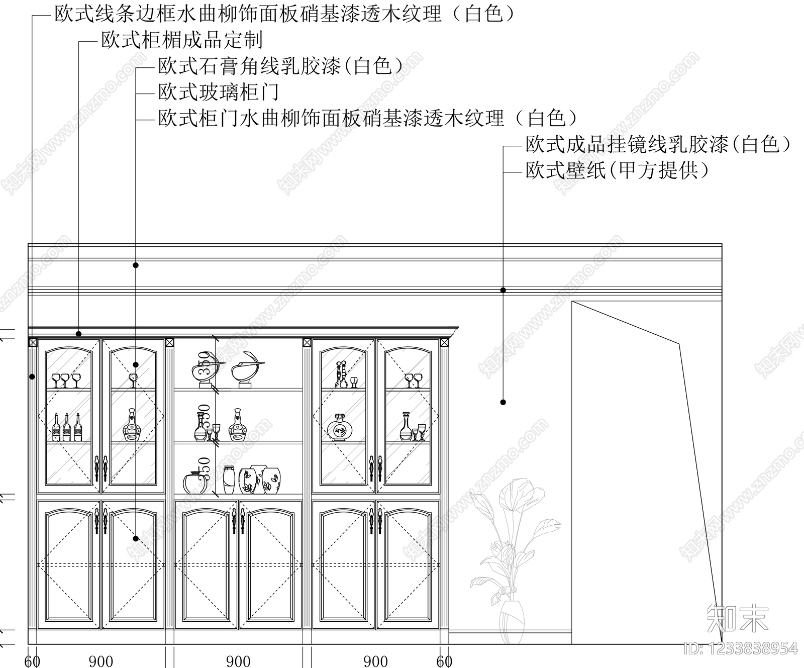 柜子cad施工图下载【ID:1233838954】