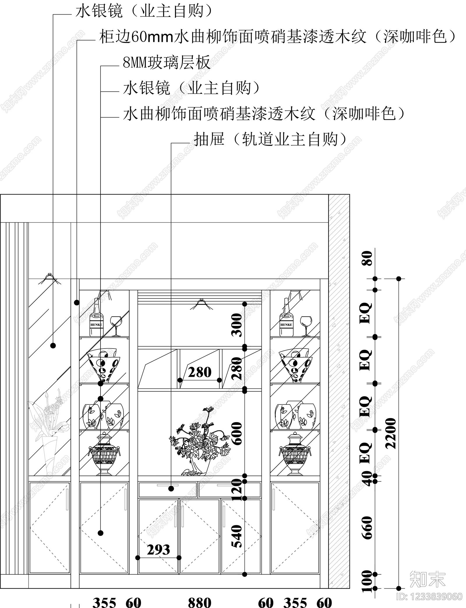 柜子cad施工图下载【ID:1233839060】