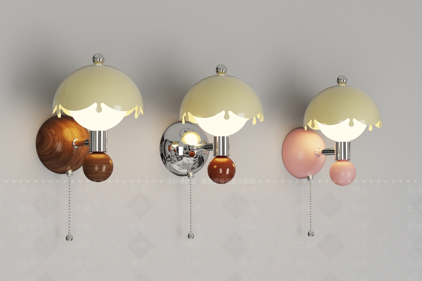 现代儿童壁灯3D模型下载【ID:1233840431】