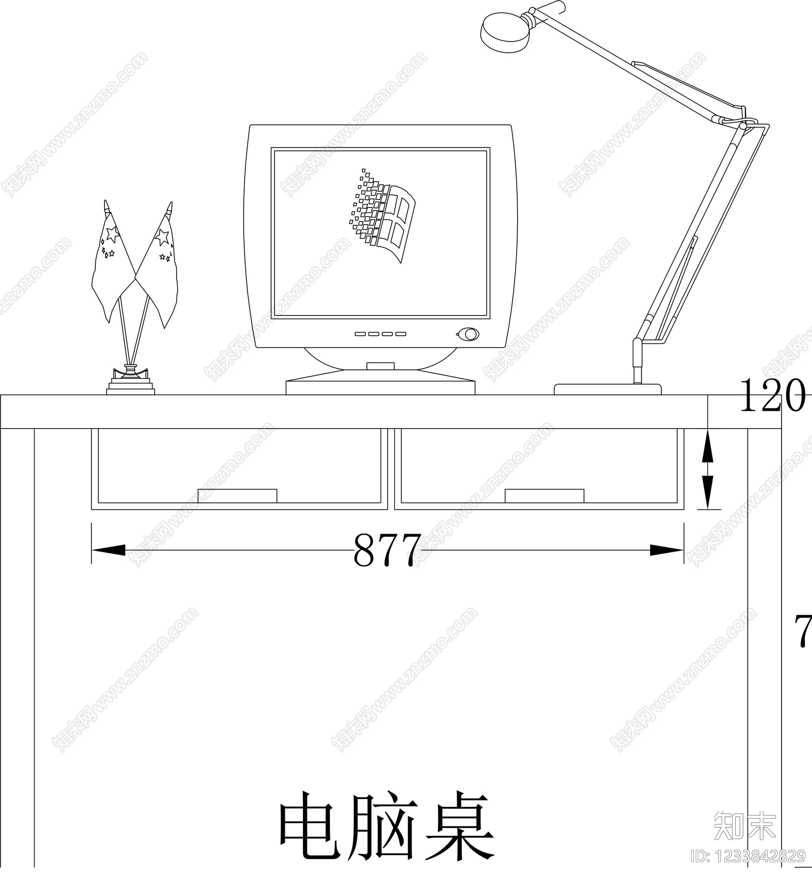 柜子cad施工图下载【ID:1233842829】