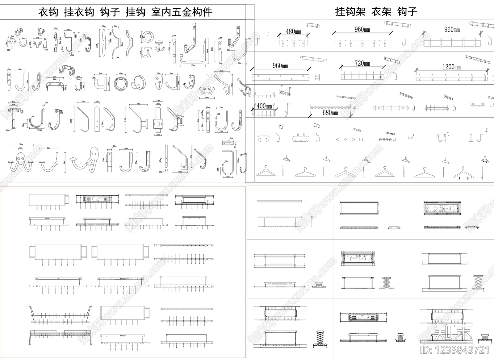 家具图库cad施工图下载【ID:1233843721】