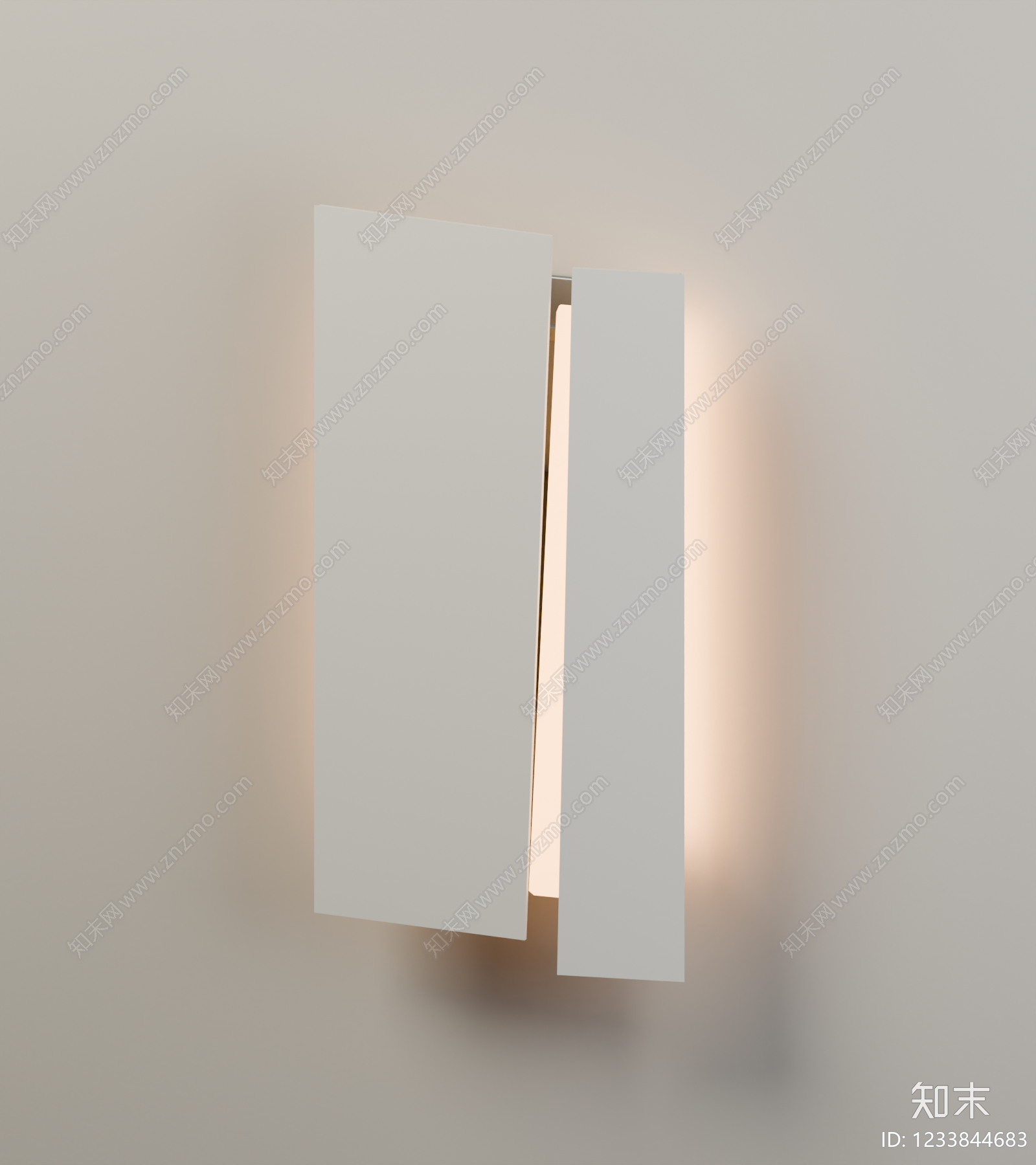 极简壁灯3D模型下载【ID:1233844683】