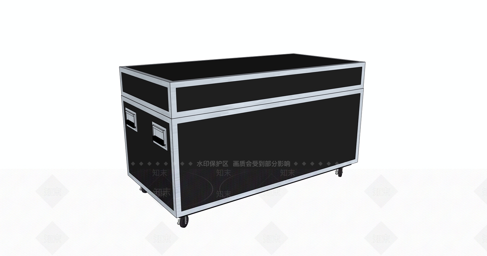 工业风行李箱SU模型下载【ID:1233854104】