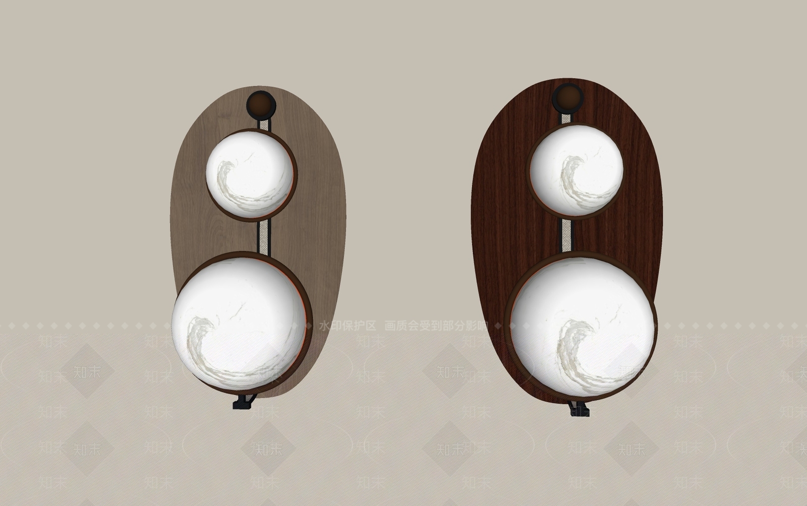 中古风床头壁灯SU模型下载【ID:1233855640】
