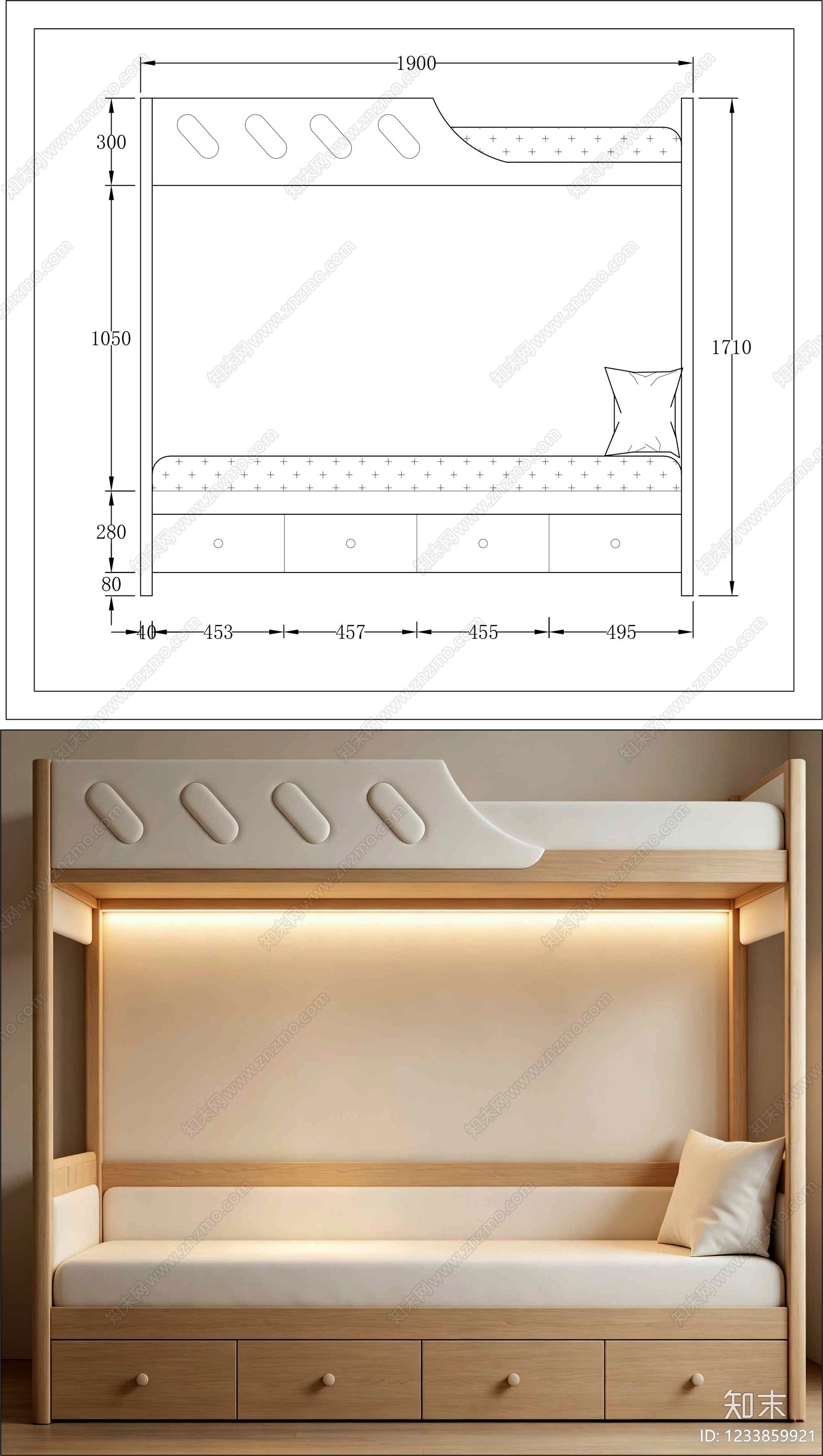 柜子cad施工图下载【ID:1233859921】