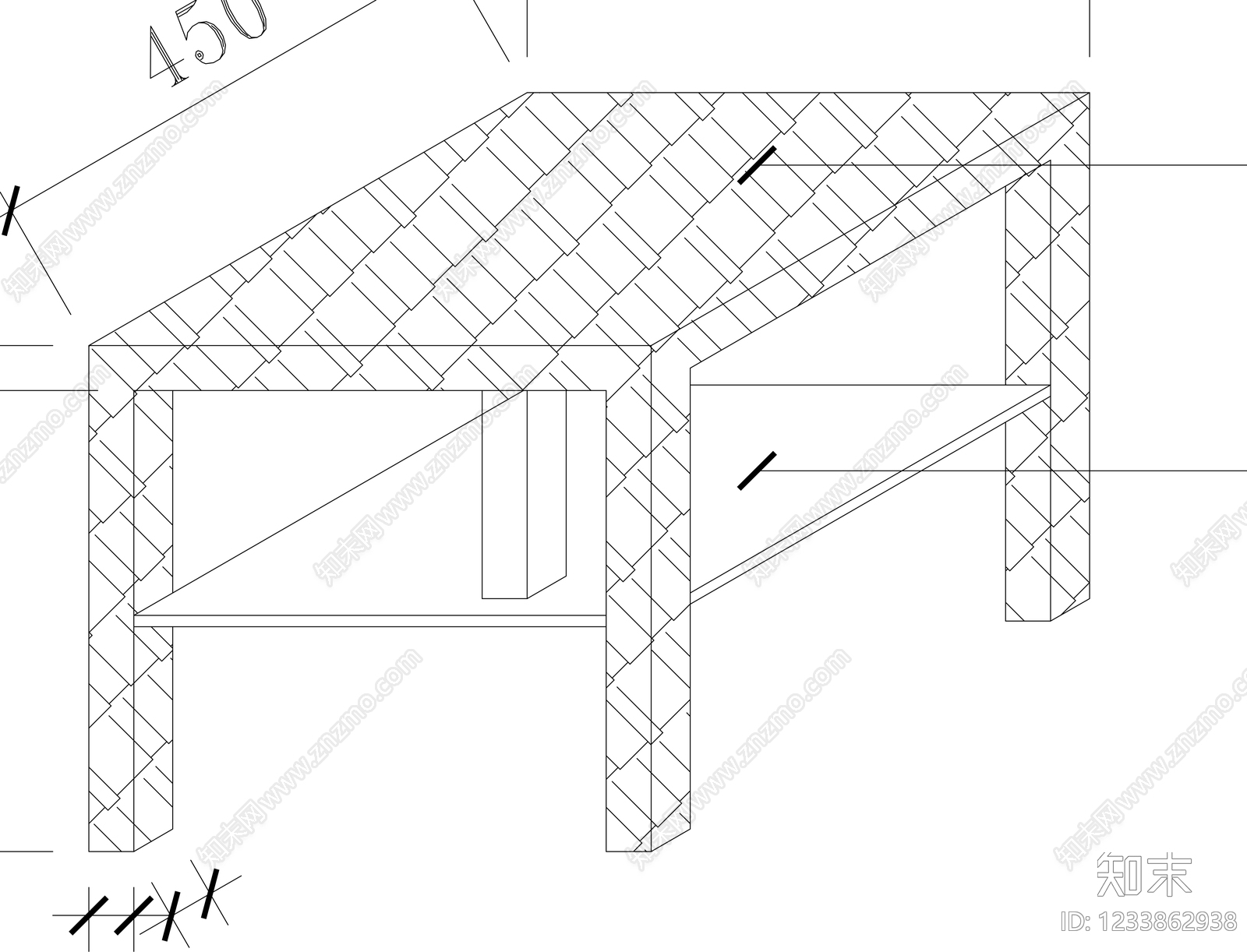 桌椅cad施工图下载【ID:1233862938】