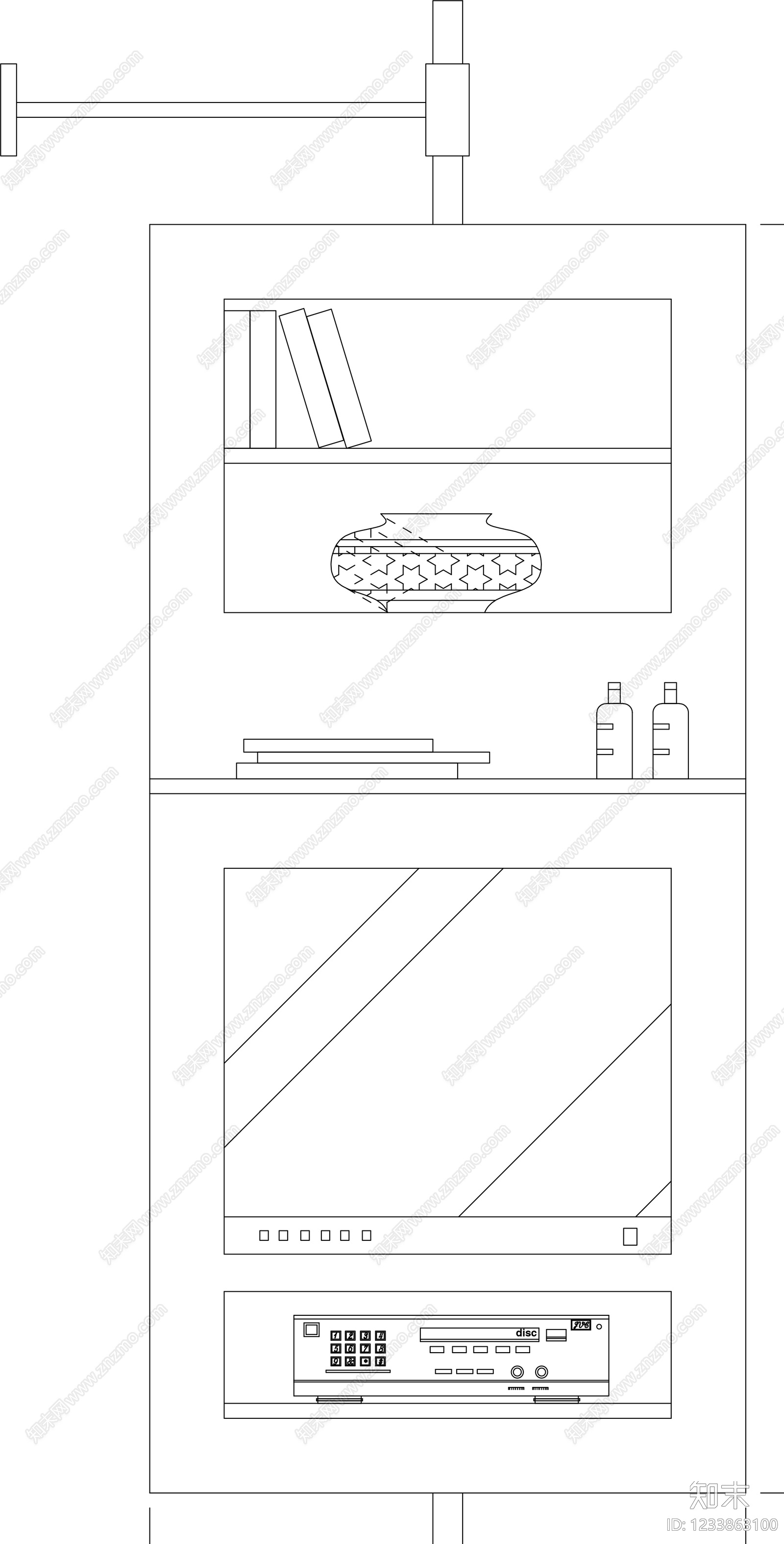 柜子cad施工图下载【ID:1233863100】