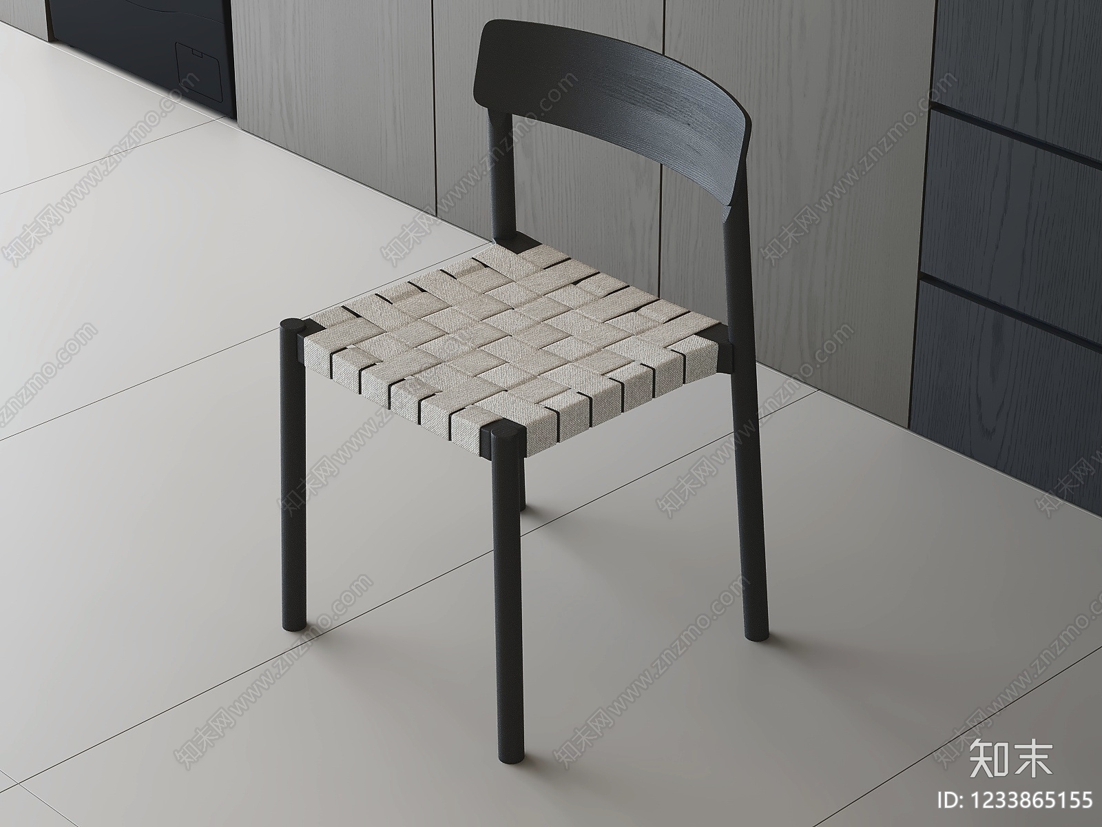 现代简约餐椅3D模型下载【ID:1233865155】