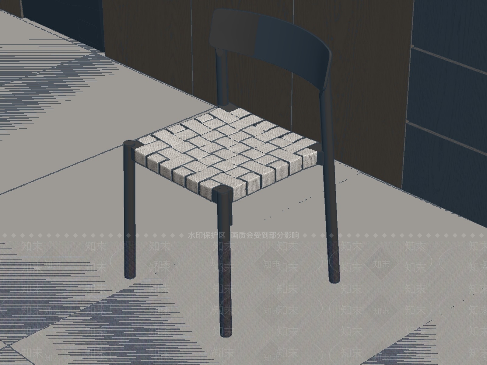 现代简约餐椅3D模型下载【ID:1233865155】