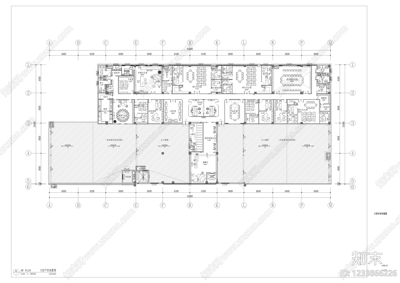整体办公空间CAD图纸