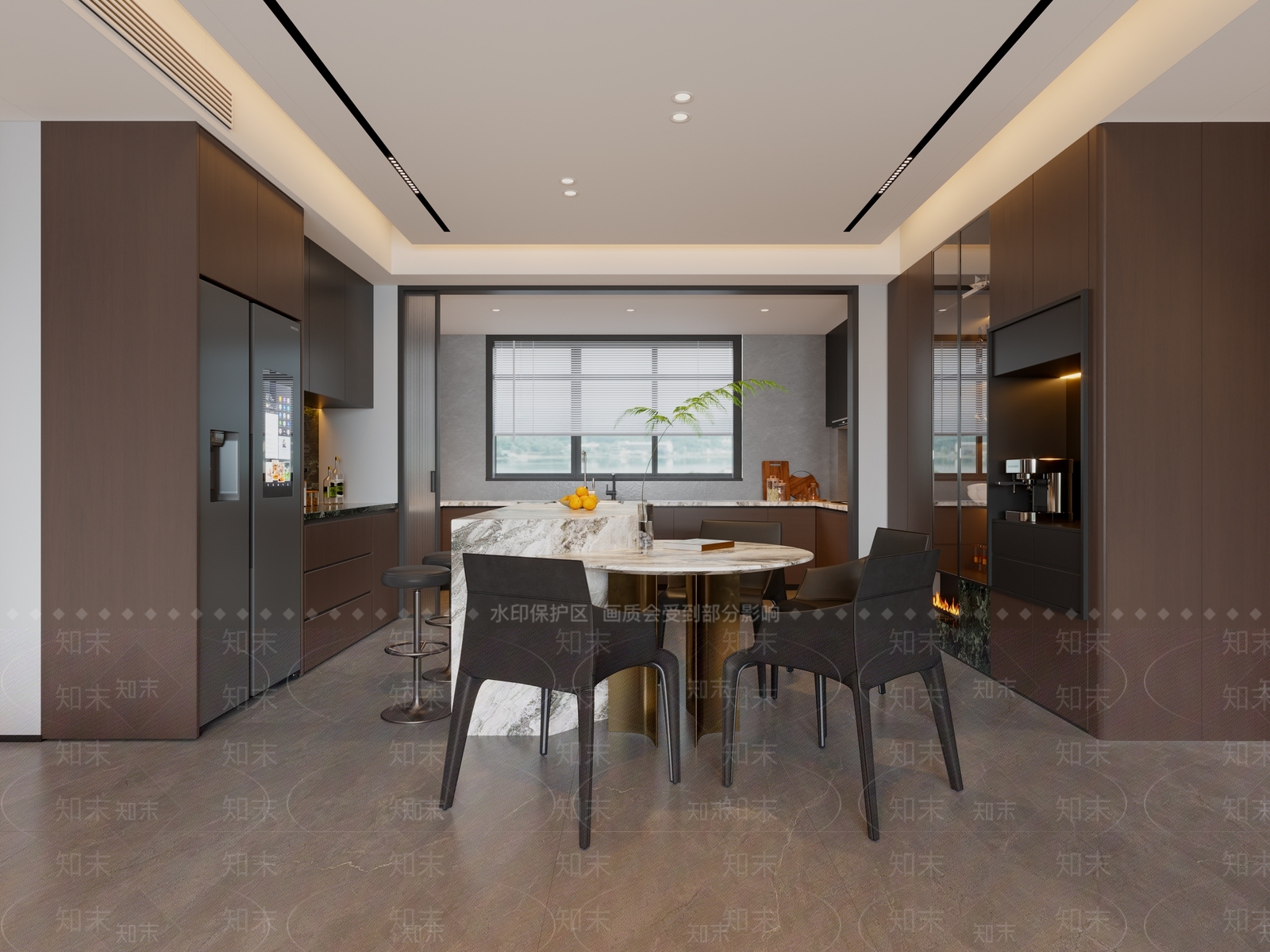 意式极简家居客厅3D模型下载【ID:1233877275】