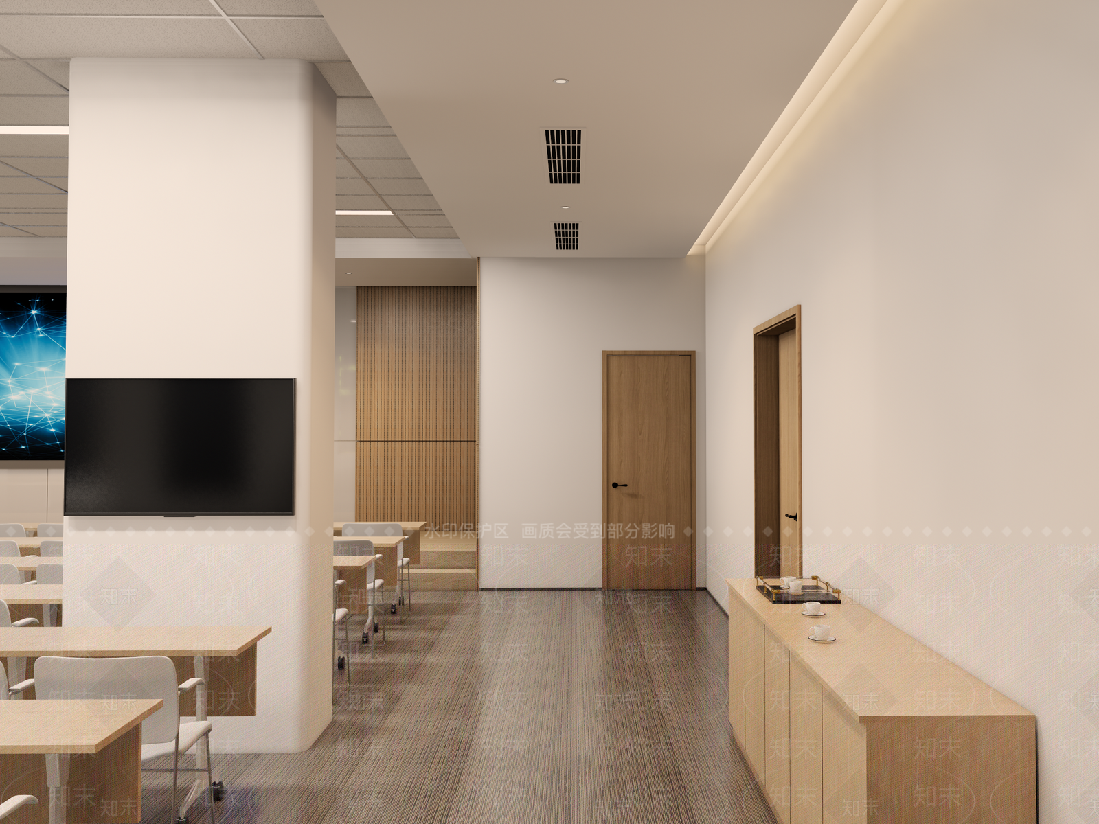 现代简约报告厅SU模型下载【ID:1233881066】