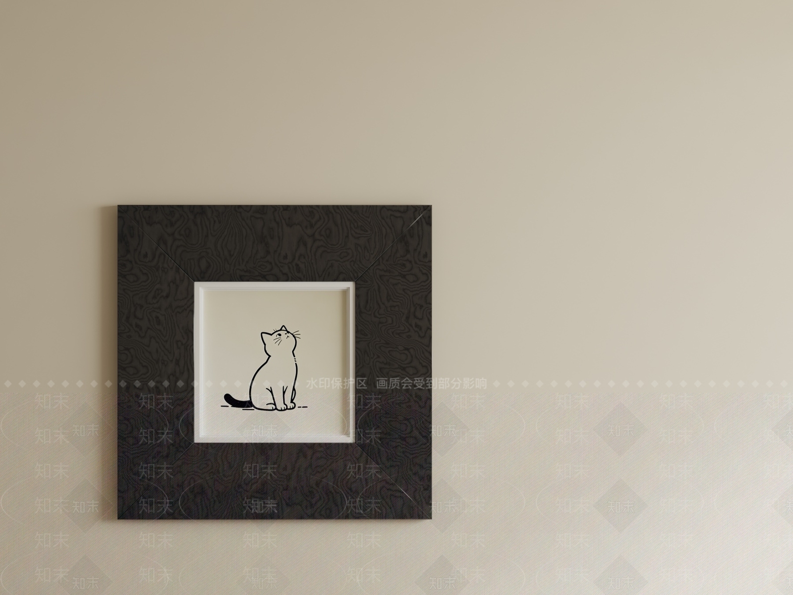 极简挂画SU模型下载【ID:1233886148】
