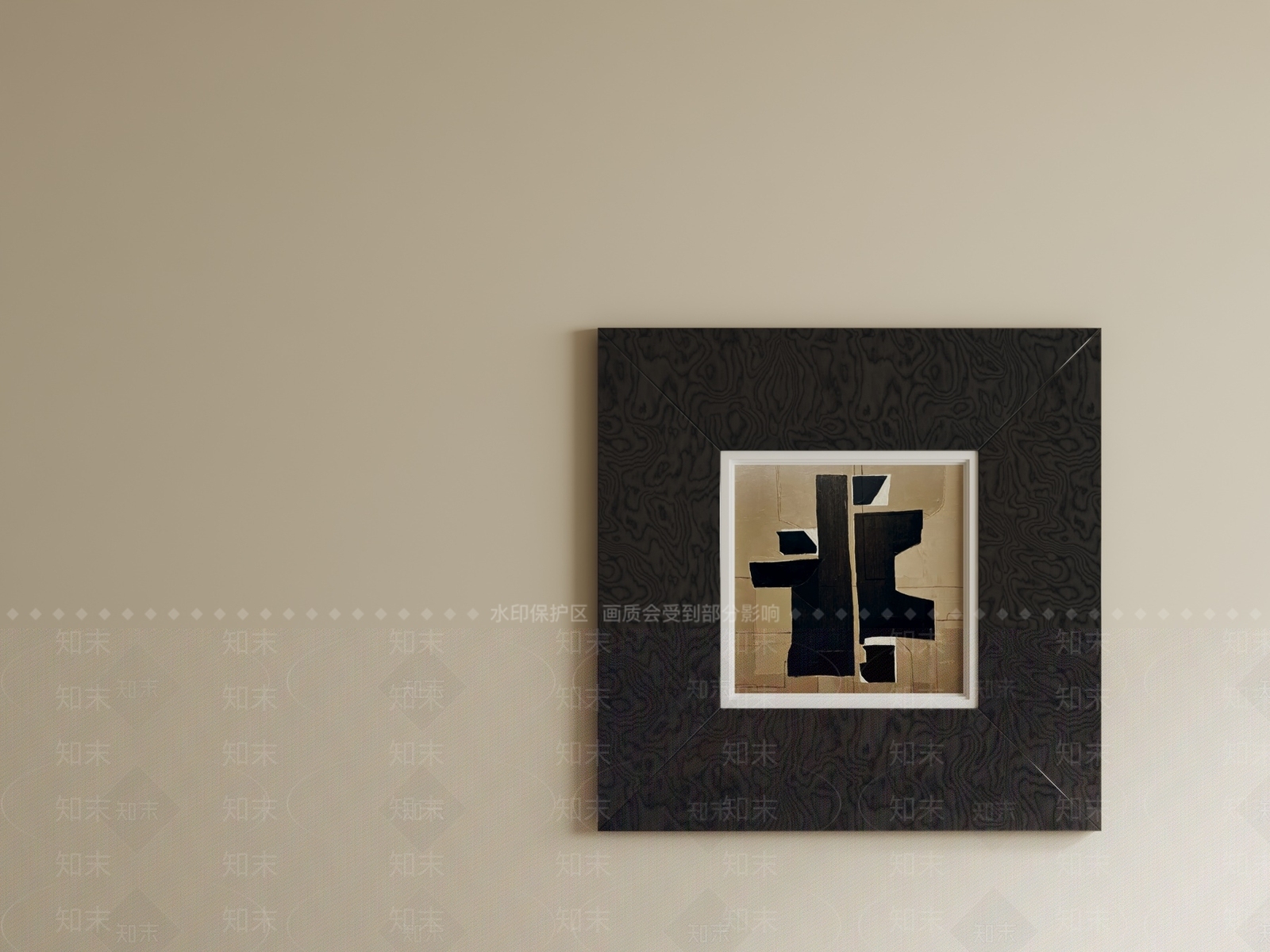 极简抽象挂画3D模型下载【ID:1233886360】